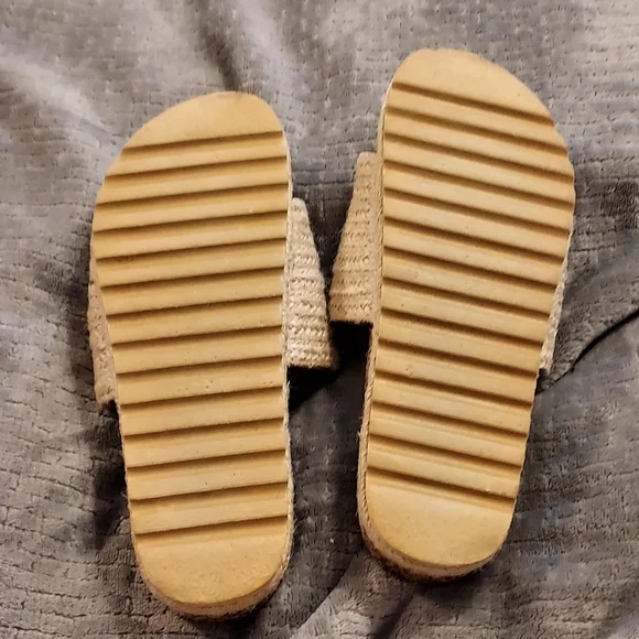 Dirty Laundry Women’s Dayton Jute Natural Espadrille Sandal Slides Size 7 EUC - Picture 8 of 9